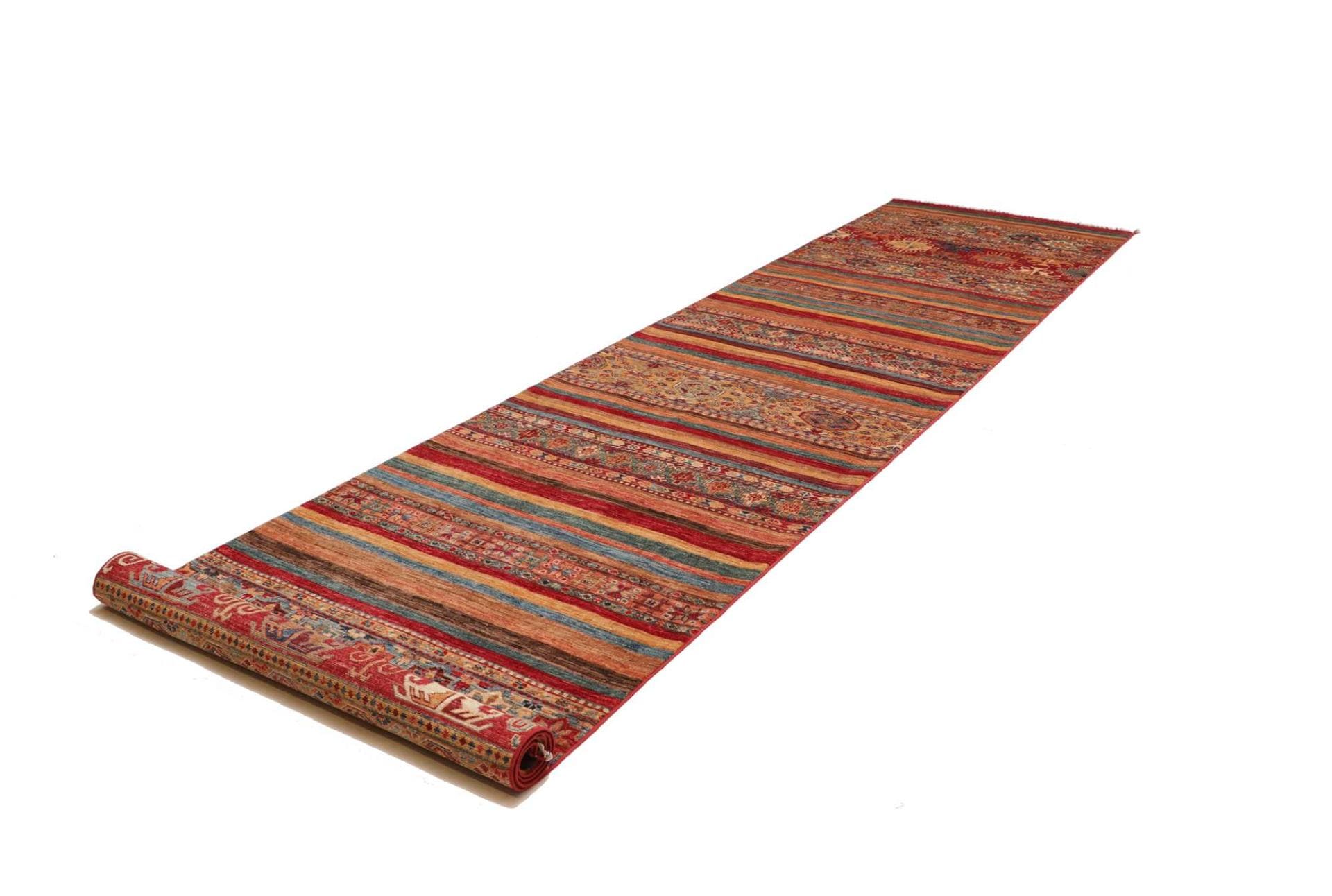 Orientteppich Samarkand 109 x 470 cm aus Schurwolle, handgeknüpft