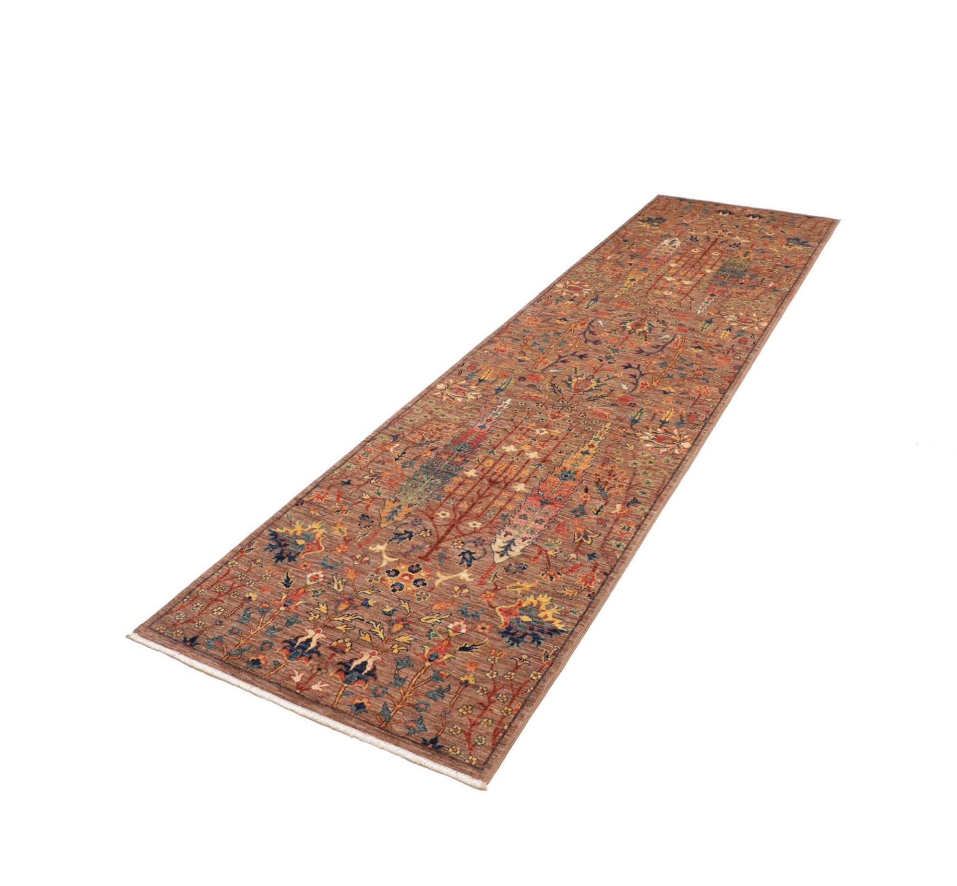 Orientteppich Samarkand 82 x 301 cm, Schurwolle, handgeknüpft