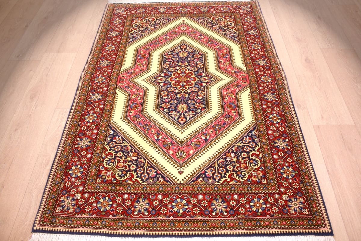 Perser Teppich Ghom 158x109 cm, reiner Schurwolle, handgeknüpft
