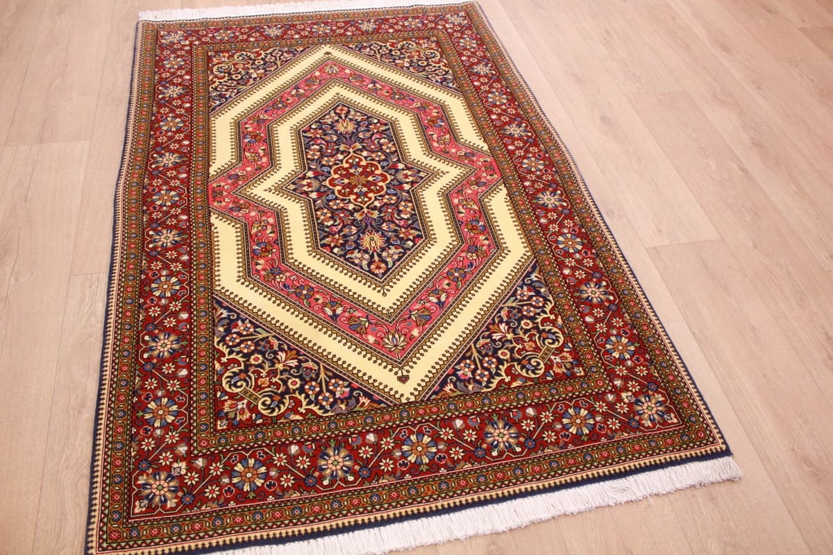 Perser Teppich Ghom 158x109 cm, reiner Schurwolle, handgeknüpft