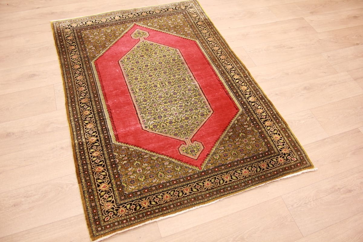 Orientteppich Ghom 157x109 cm, feine Naturfarben, handgeknüpft