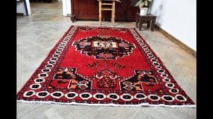 Antiker klassischer Teppich Größe: 186 x 109 cm - 3,57 x 6,10 Fuß