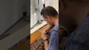  wie man Fransen zu persischen Teppichen hinzufügt 🫡🫡