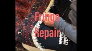 Handgefertigte Baluch-Teppichfransenreparatur - Kleine-Persien