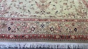 Sage Kerman Teppich floral, Größe 400×300 cm, Wolle auf Baumwolle, 400 Knoten pro Quadratmeter, Wert R10000