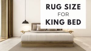 Beste Teppichgröße für ein Kingsize-Bett