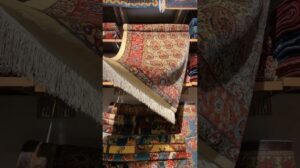 Seiden-Teppich aus Sanandaj, Kurdistan #Teppich_Sanandaj_Kurdistan #Teppich #Handgewebter_Teppich #Rug #Iranischer_Teppich #Teppich