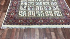Beige und rote Bakhtiari-Orientteppich 6'6X8'4 - W 474