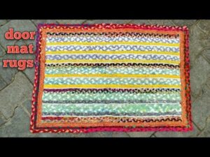 Türmatte quadratisch # Jute Baumwollteppiche # handgefertigte Jute Teppiche # Jute Teppiche