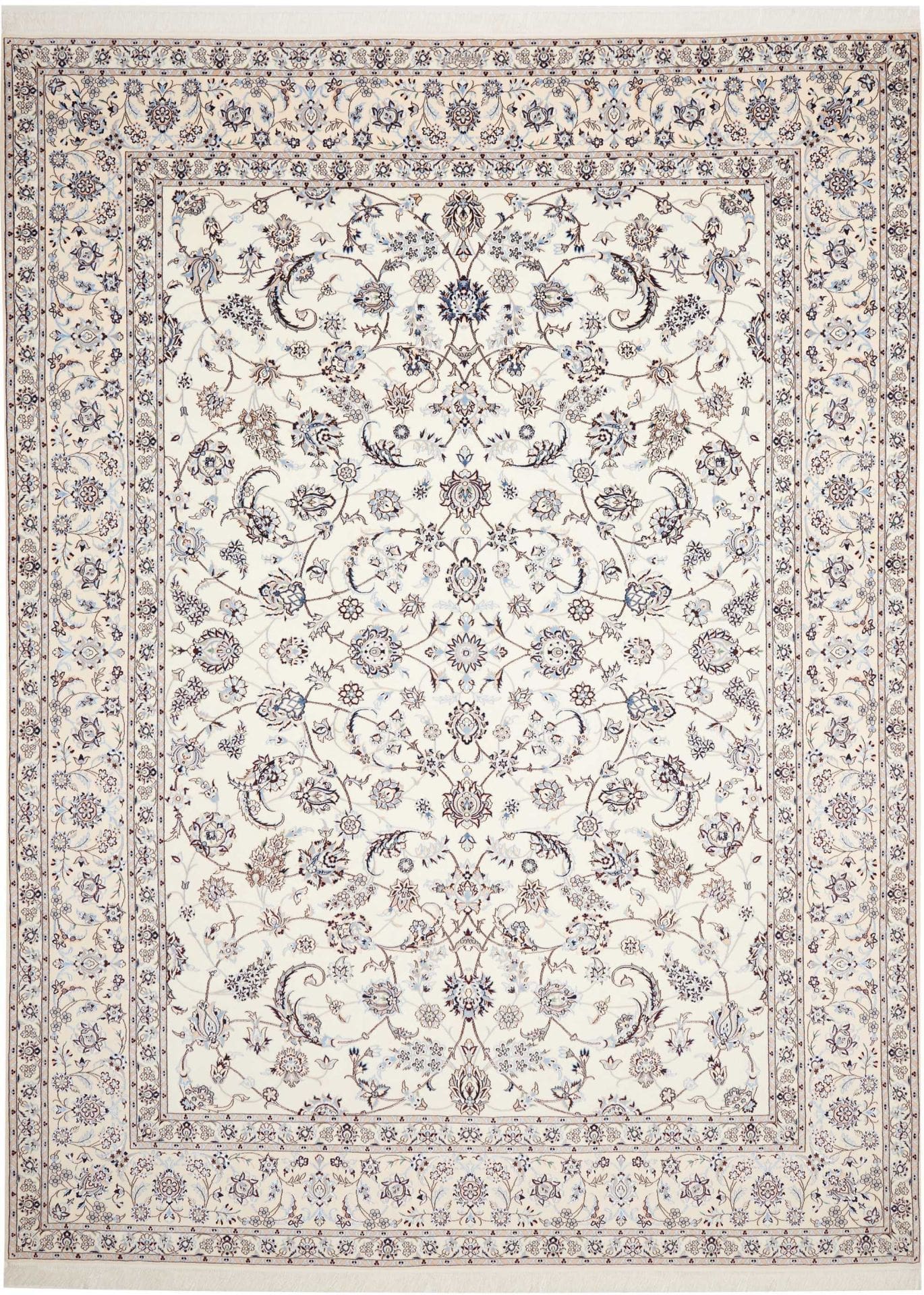 Nain 6La Habibian Teppich 254 x 356cm, florales Design, handgeknüpft
