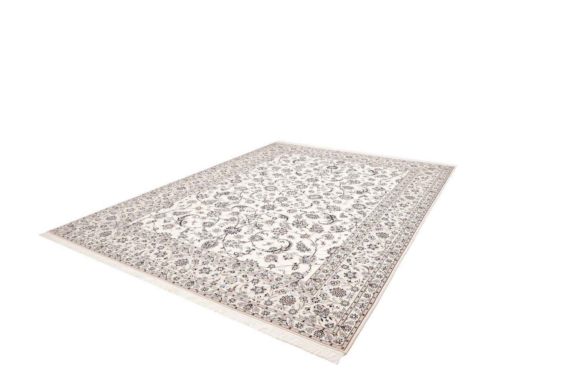 Nain 6La Habibian Teppich 254 x 356cm, florales Design, handgeknüpft