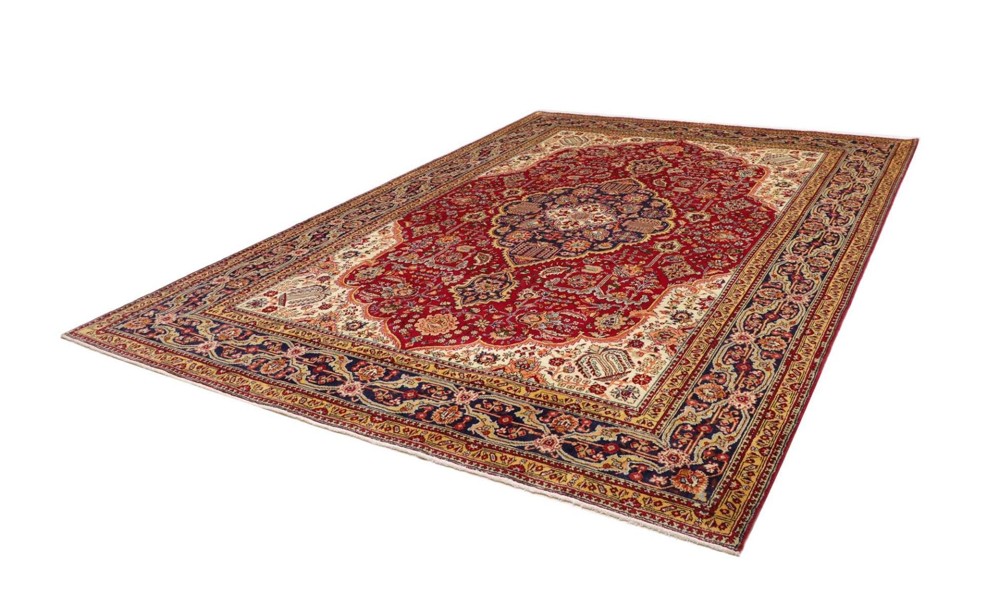 Täbriz Teppich 255 x 345cm, Schurwolle, feine Musterung, handgeknüpft