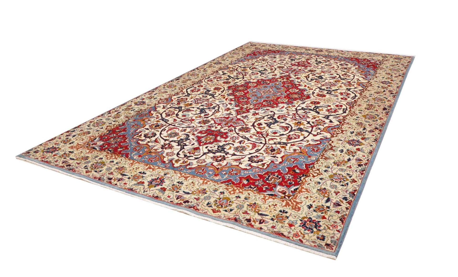 Najafabad Teppich 241 x 370 cm, Wolle/Baumwolle, handgeknüpft H1