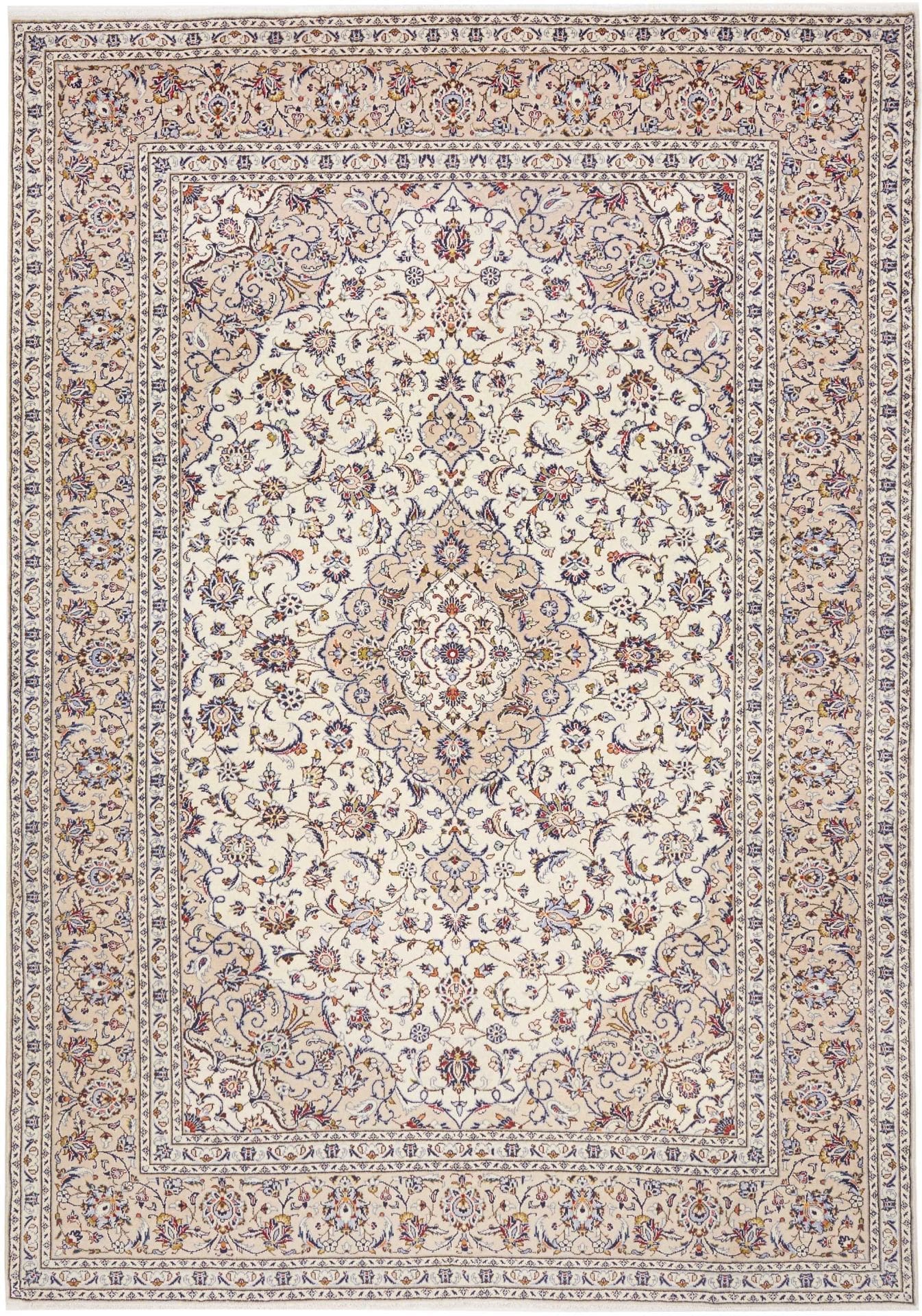 Kashan Teppich 243 x 345cm, Schurwolle, handgeknüpft, Perserteppich H1
