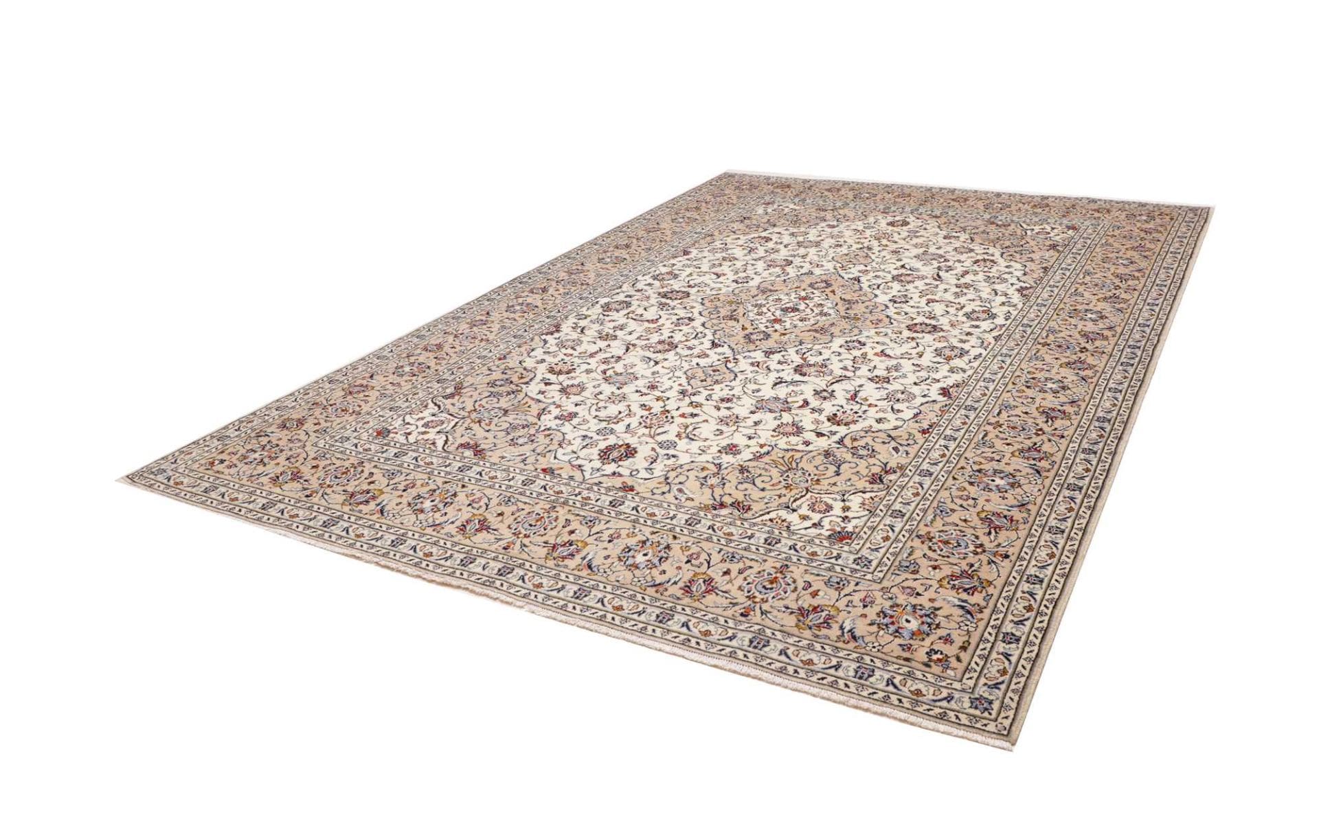Kashan Teppich 243 x 345cm, Schurwolle, handgeknüpft, Perserteppich H1