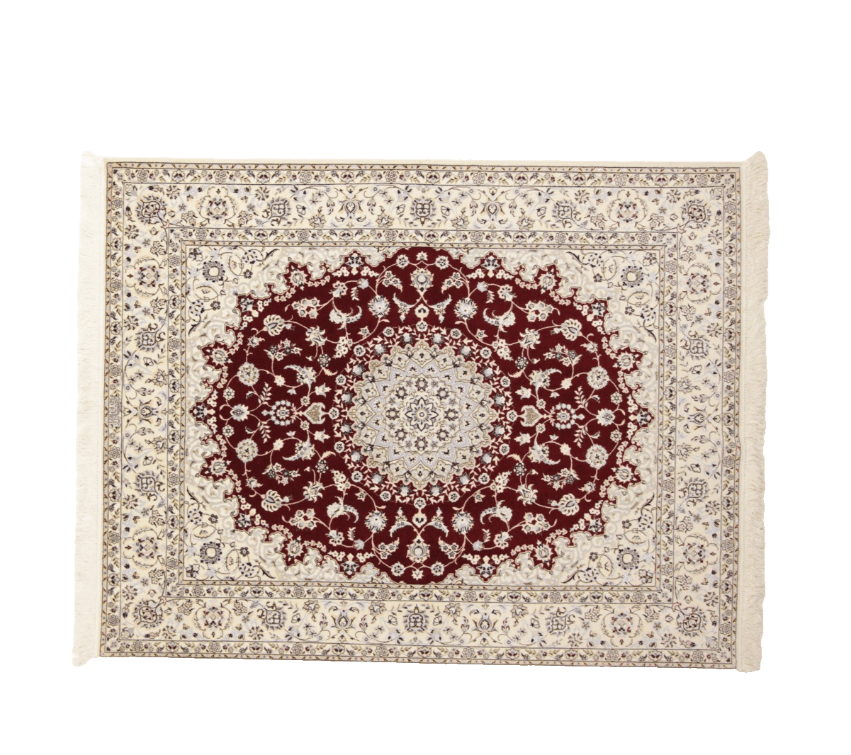 Perserteppich Nain 6 La Habibian 202 x 159 cm Seide handgeknüpft