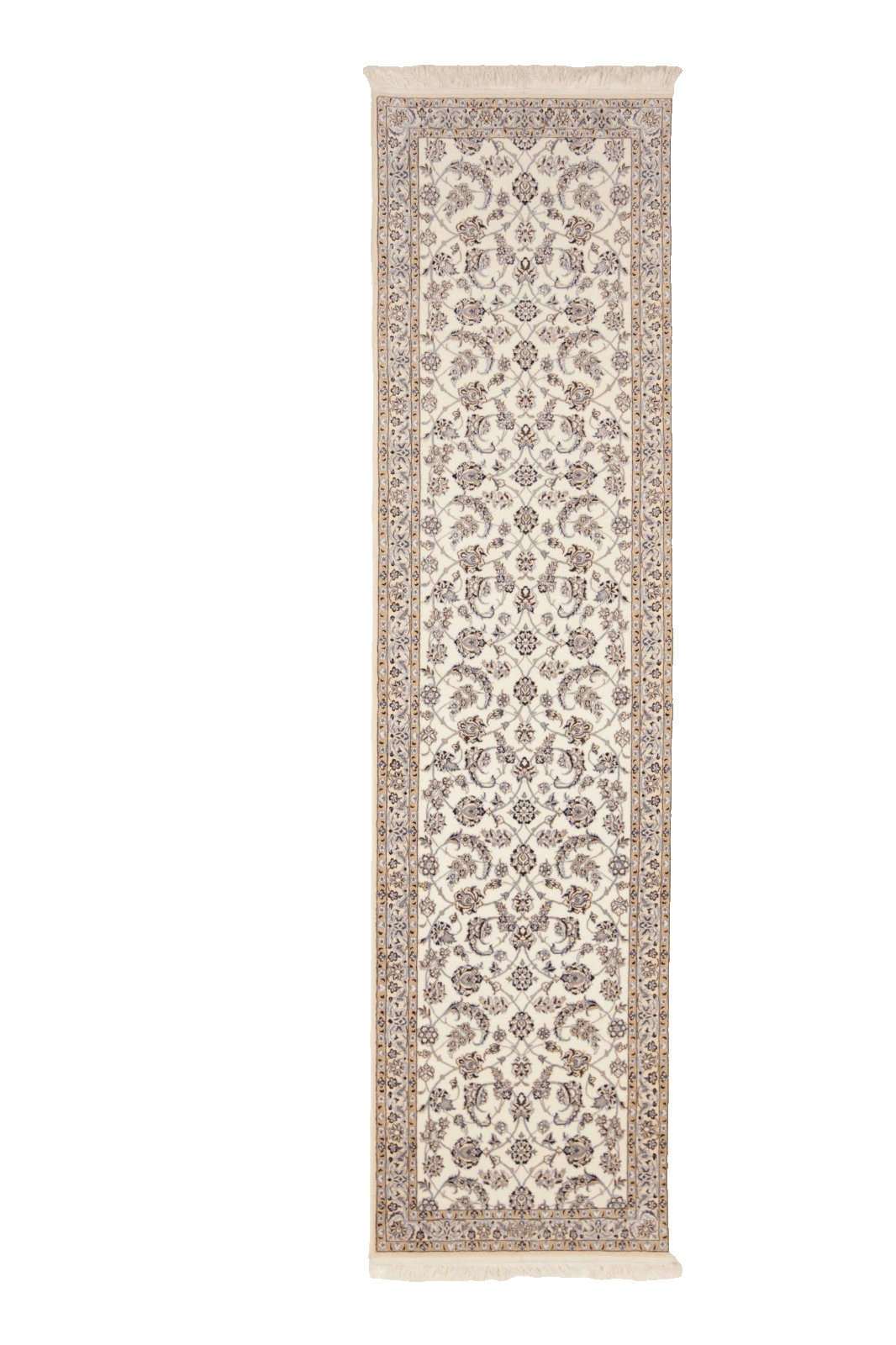 Perserteppich Nain 6 La Habibian 312 x 81 cm Wolle-Seide handgeknüpft