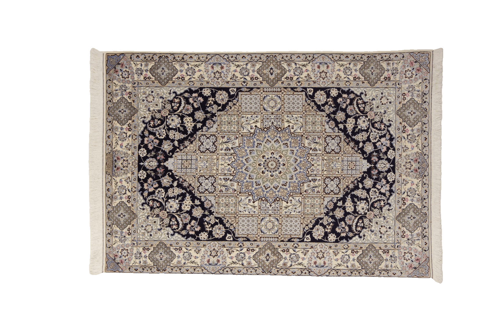 Perserteppich Nain 6La Habibian 186 x 128 cm 80% Wolle 20% Seide handgeknüpft
