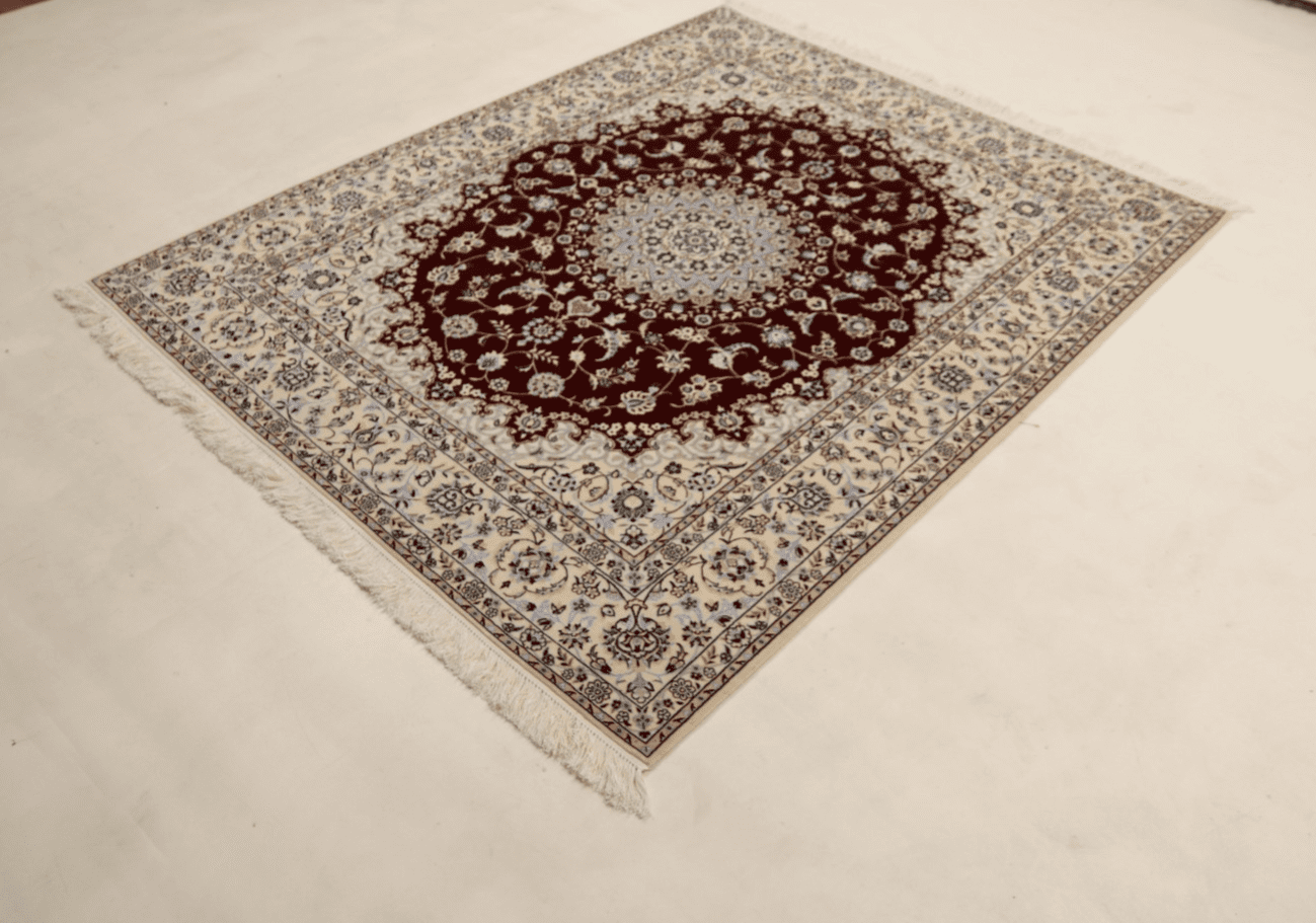 Perserteppich Nain 6 La Habibian 202 x 159 cm Seide handgeknüpft