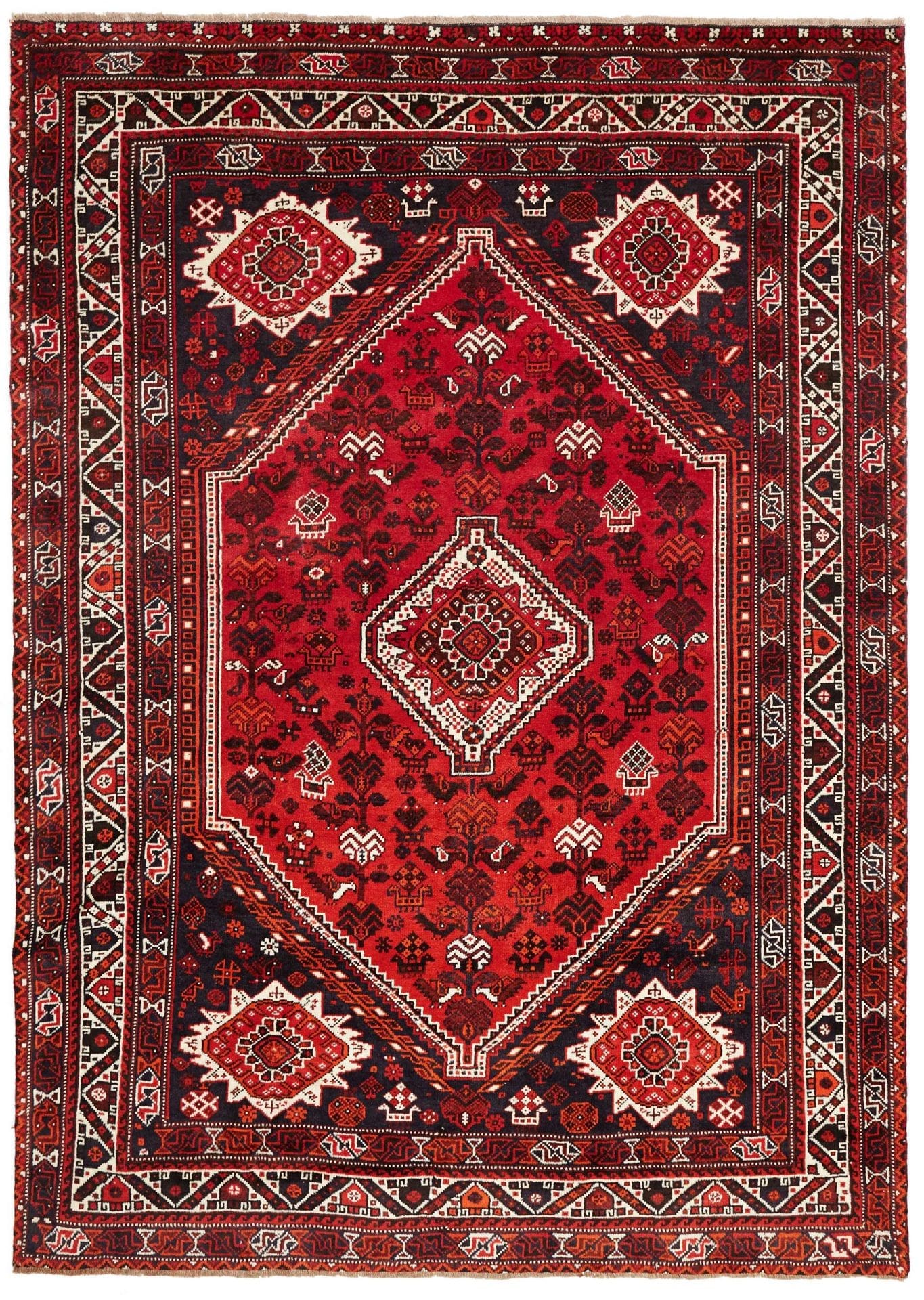 Orientteppich handgeknüpft Shiraz 215 x 298 cm