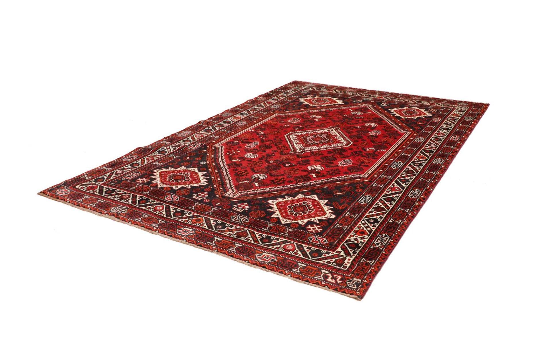 Orientteppich handgeknüpft Shiraz 215 x 298 cm