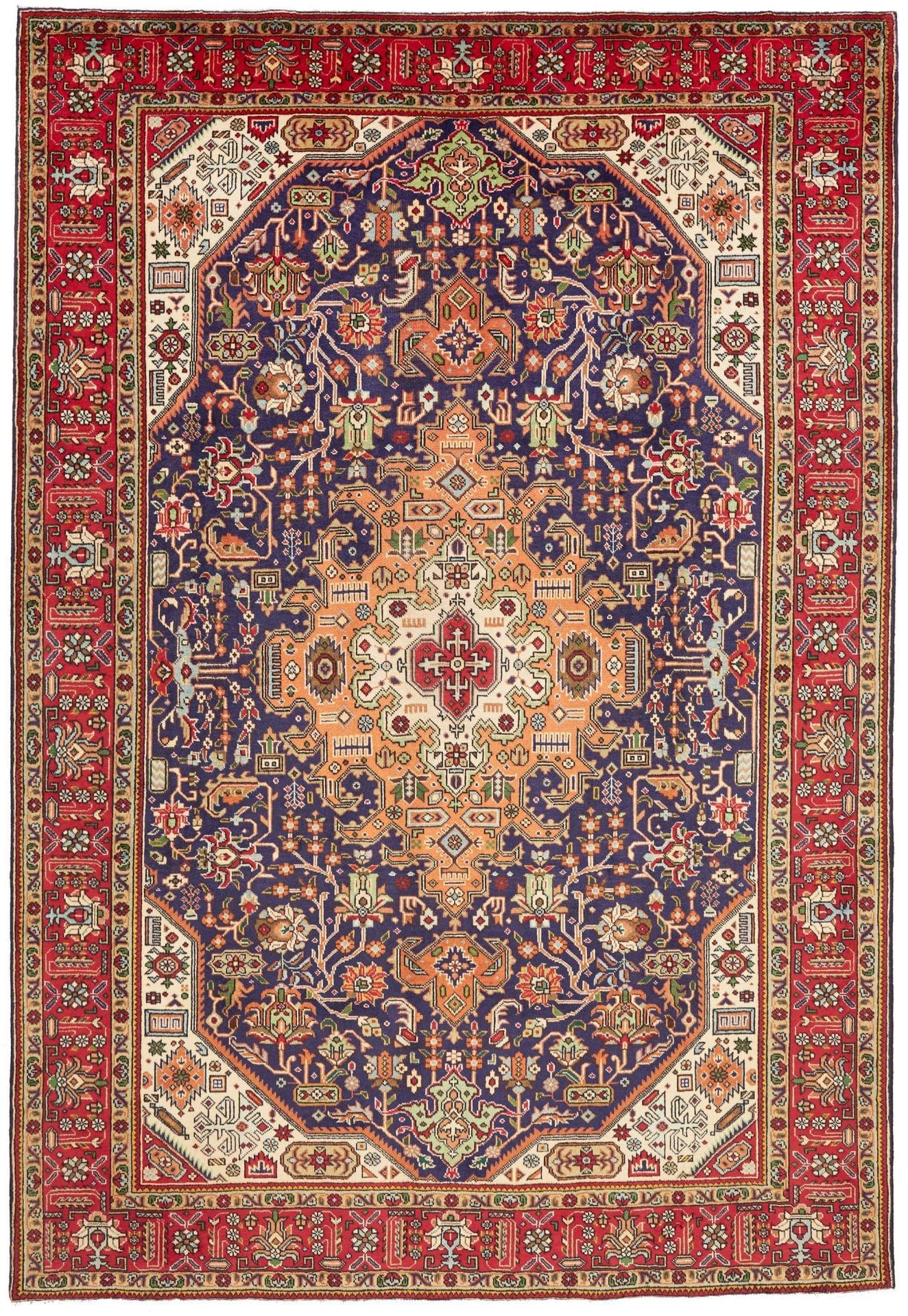 Perserteppich handgeknüpft Täbriz 207 x 299 cm Exquisite Verarbeitung