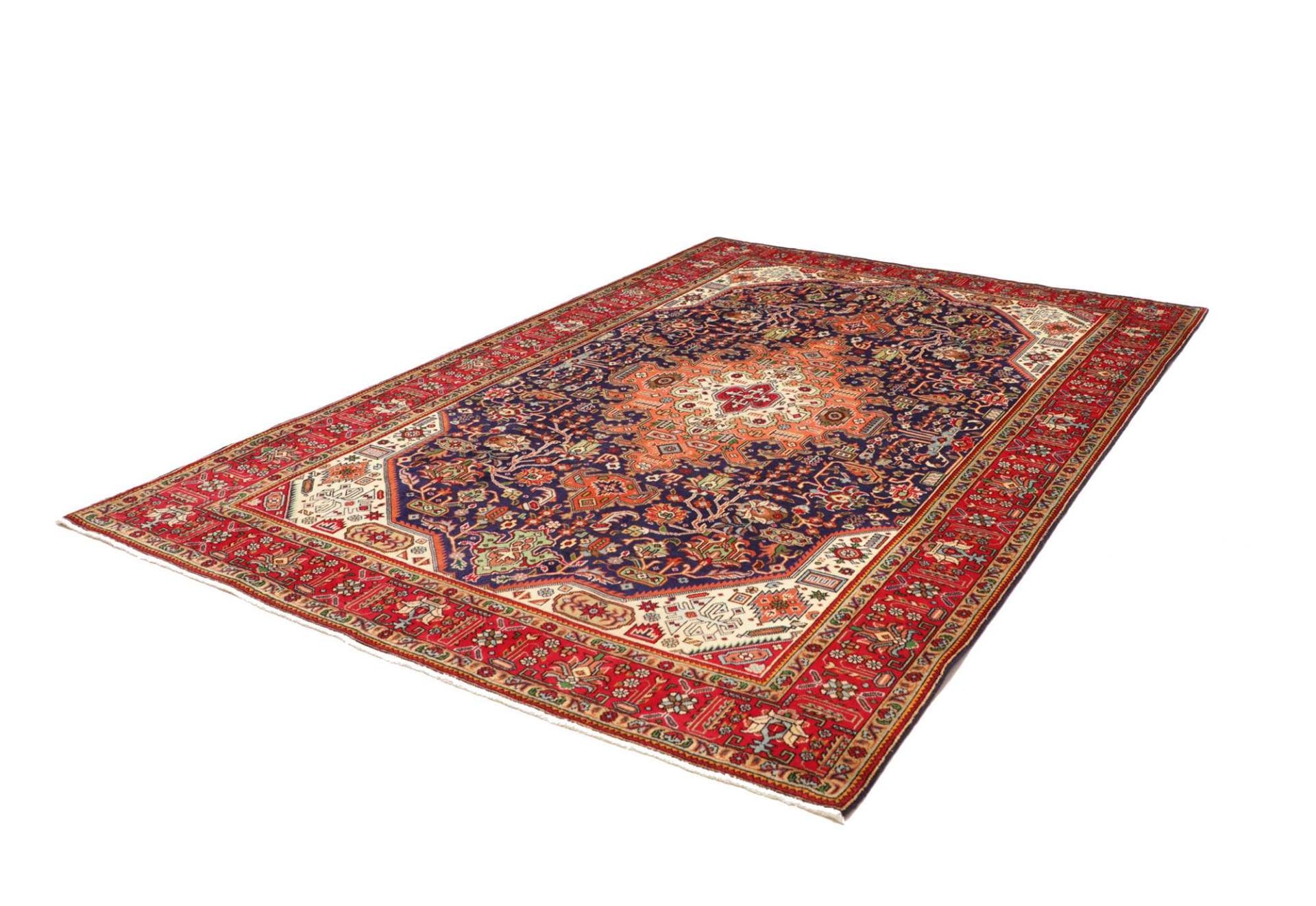 Perserteppich handgeknüpft Täbriz 205 x 301 cm Hochwertige Verarbeitung