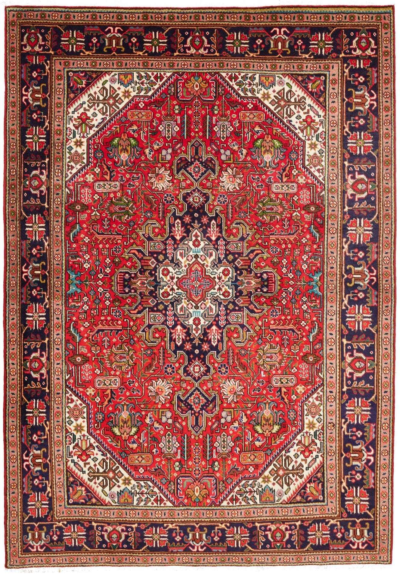Perserteppich handgeknüpft Täbriz 208 x 286 cm Exquisite Verarbeitung