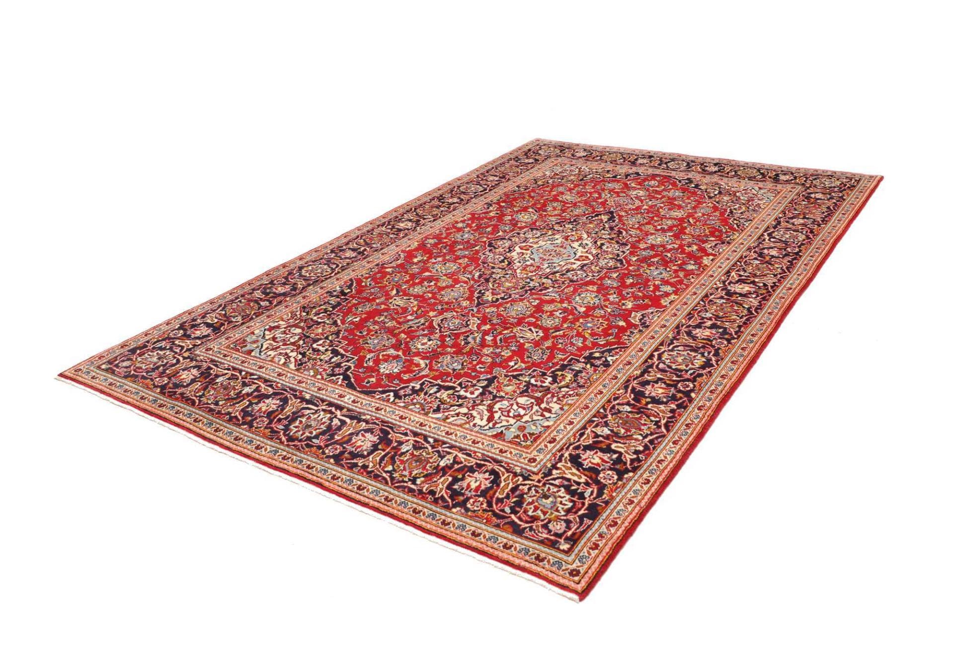 Perserteppich handgeknüpft Kashan 206 x 308 cm Exotische Muster