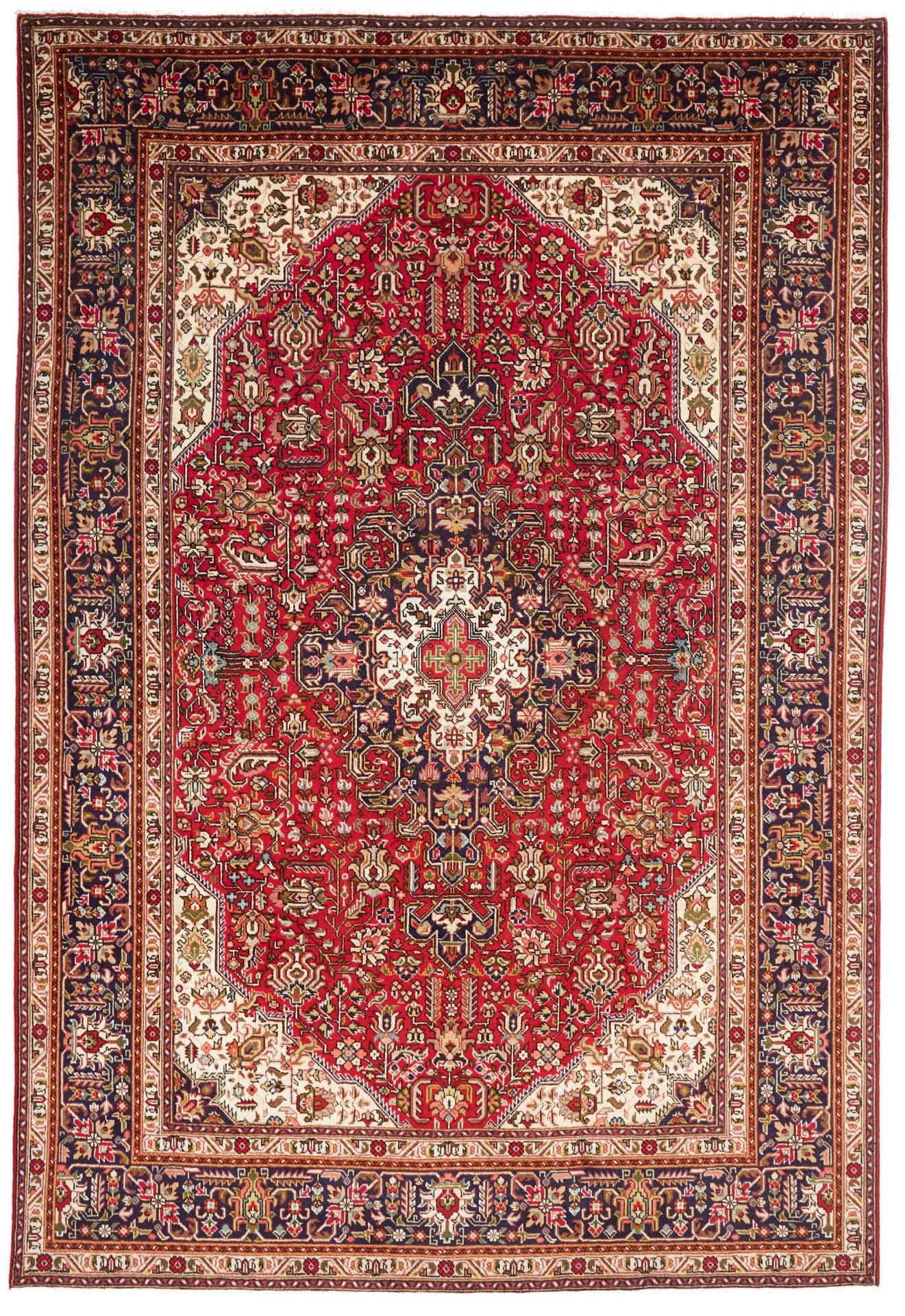 Perserteppich handgeknüpft Täbriz 201 x 291 cm Exquisite Verarbeitung