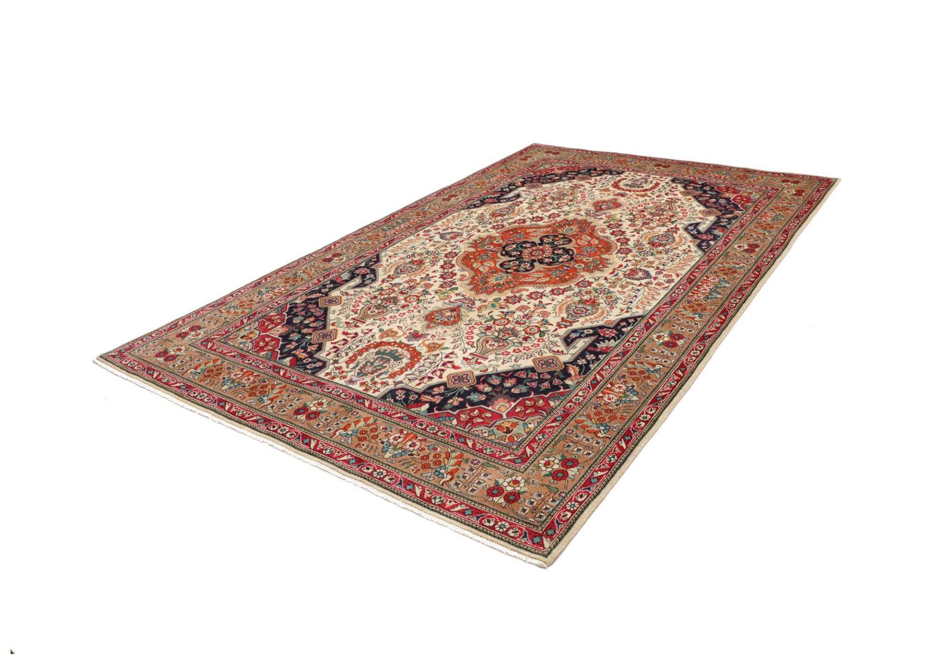 Perserteppich handgeknüpft Täbriz 201 x 304 cm Exquisite Musterung