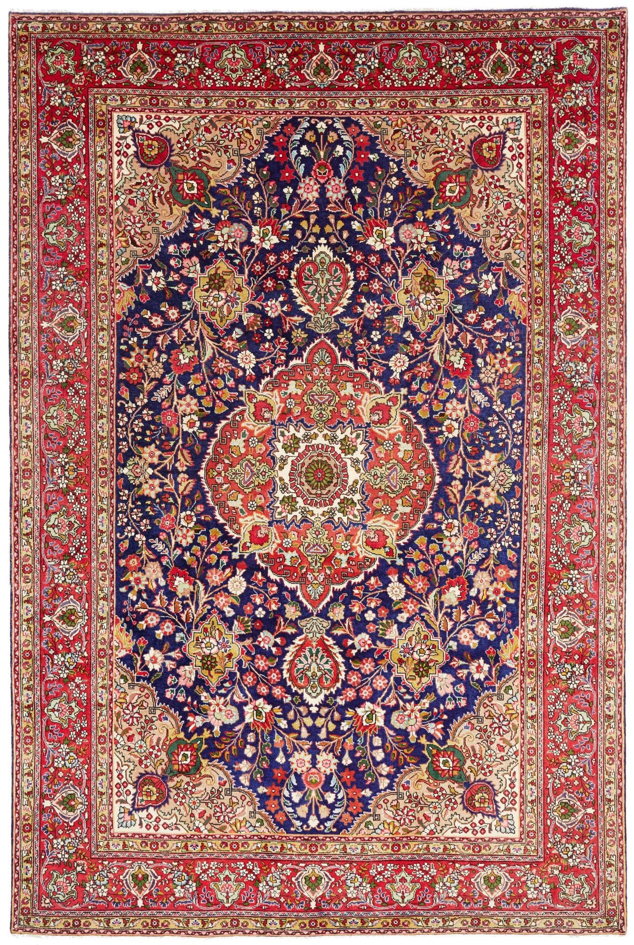 Perserteppich handgeknüpft Täbriz 208 x 310 cm Exquisite Verarbeitung