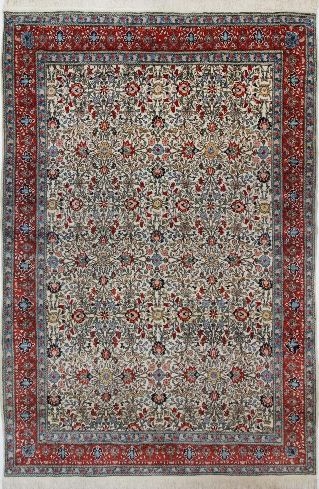 Orientteppich 335 x 232 cm Wolle handgeknüpft antik