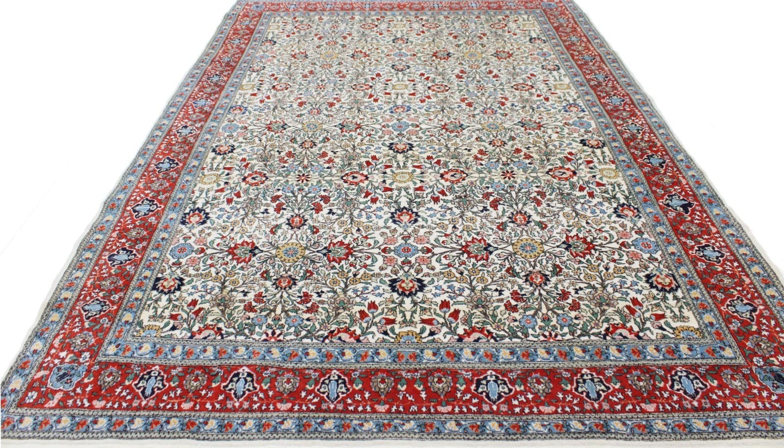 Orientteppich 335 x 232 cm Wolle handgeknüpft antik