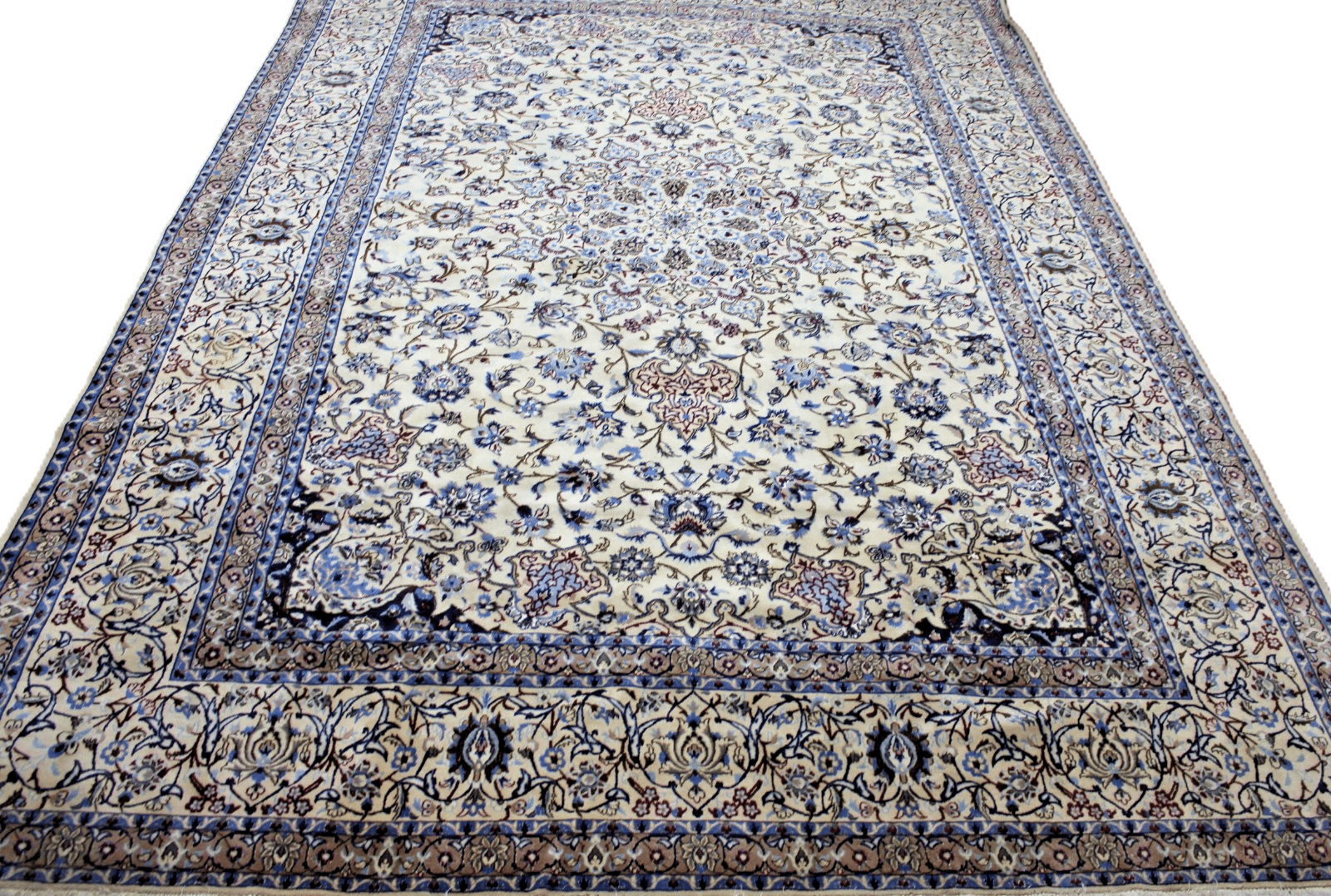 Perserteppich Nain 450 x 305 cm Schurwolle & Seide handgeknüpft exklusiv