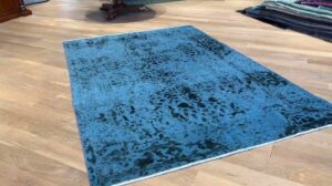 Persische Vintage-Teppiche blau 24538