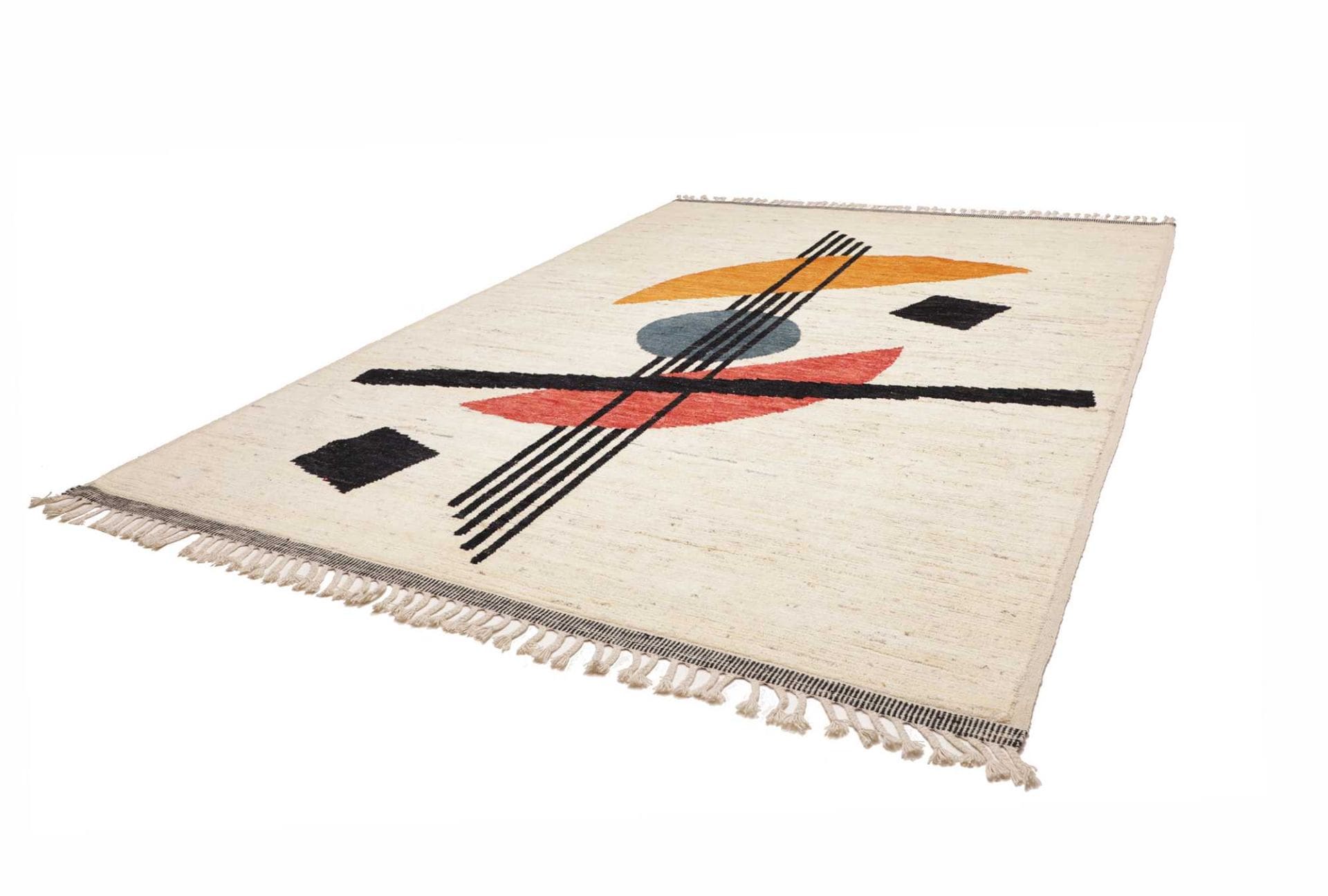 Orientteppich Berber 276 x 380 cm Schurwolle handgeknüpft weich