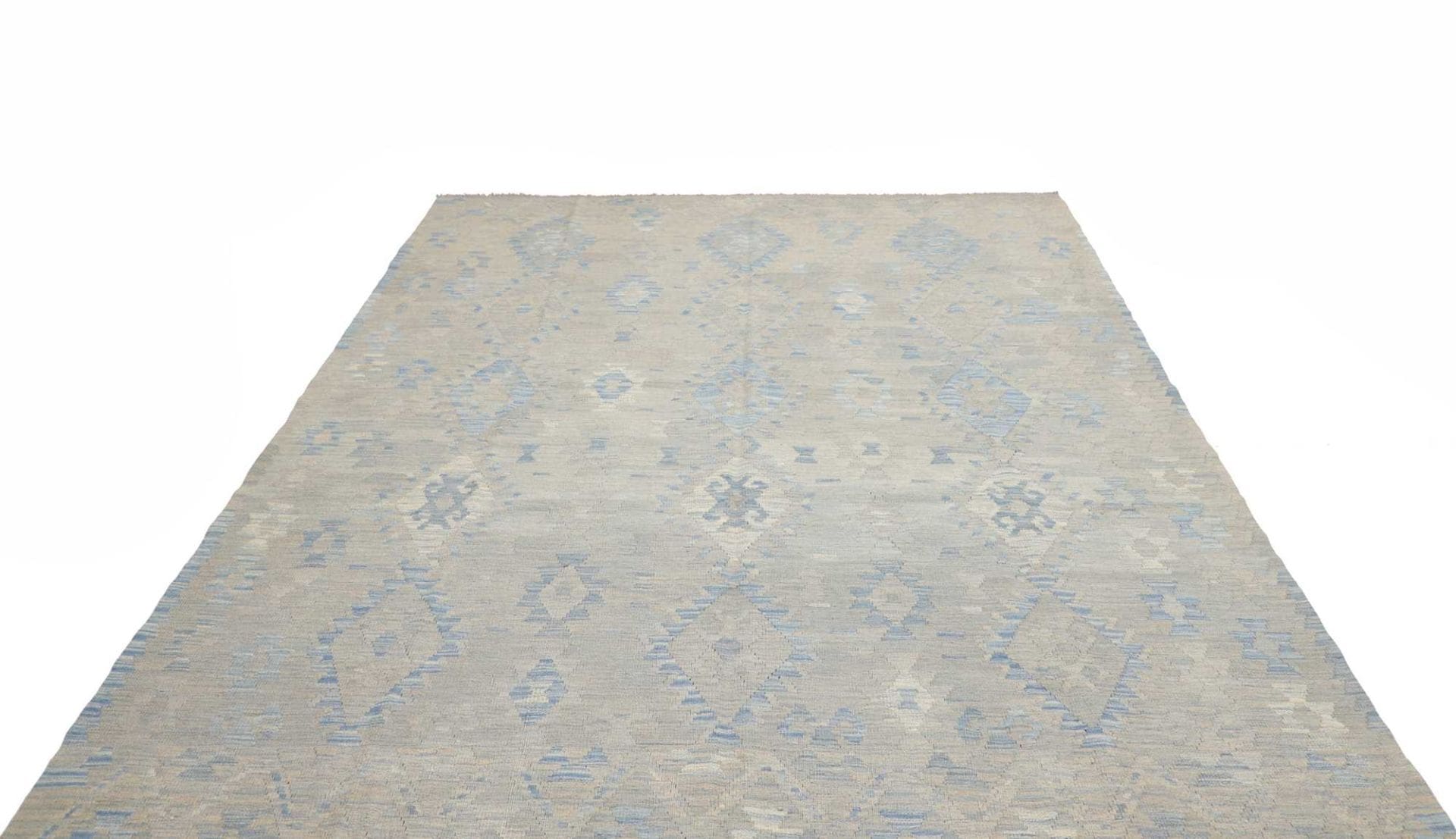 Orientteppich Kelim 213 x 290 cm Schurwolle handgewebt rustikal