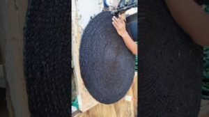 Einfacher Weg, einen runden Fußmattenboden zu erstellen / Jute-Cotton-Teppiche / Teppich / Fußmatte Boden 🏠 / Wohnkultur