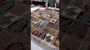 Kashan-Seidenteppich maschinell hergestellter Seidenteppich #reise #liebe #teppich #seidenteppich #kunst #handgemacht #kunstwerk #iran