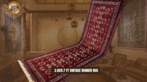3,0 x 9,7 Fuß Vintage Läufer Teppich Handgemacht Schön