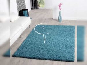 11 moderne blaue Wohnzimmerteppiche