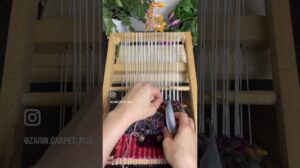 Geknüpfter Gabbeh #iranischeKunst #HandgewebterTeppich #Teppichknüpferei #HandgewebterGabbeh #Künstler #iranischerTeppich #Trick