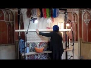 Teppichweber im Ameri-Haus von Kaschan, Iran