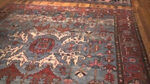 Antike Heriz Serapi Perserteppiche 43719 -- 3,07 m x 3,51 m (10 ft 01 in x 11 ft 06 in)