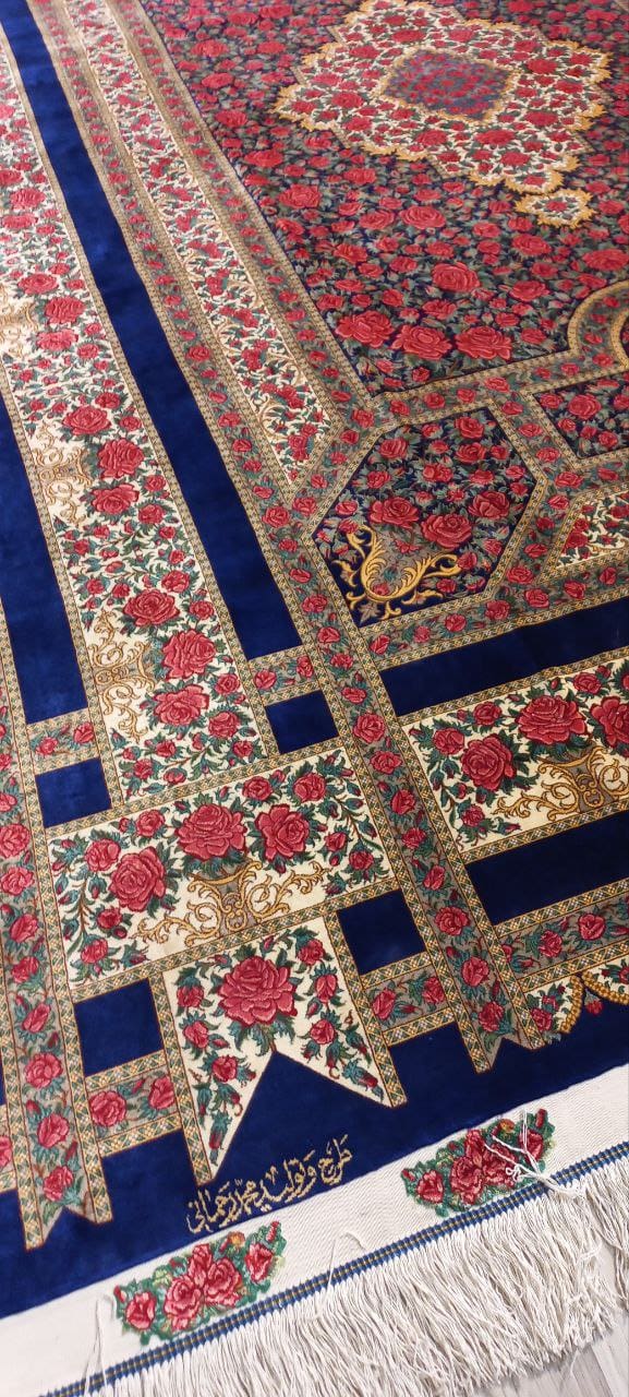 Rahmani Rose Ghom Qom Seidenteppich 11 Pertnerschaft in Europa mit Rahmani Rose Carpet – Der moderne Klassiker der Qom Seidenteppiche