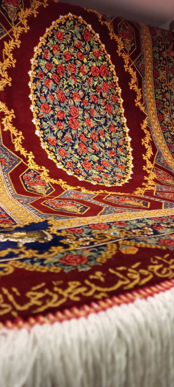 Rahmani Rose Ghom Qom Seidenteppich 64 Qom Siedenteppich Rahmani Rose Carpet
