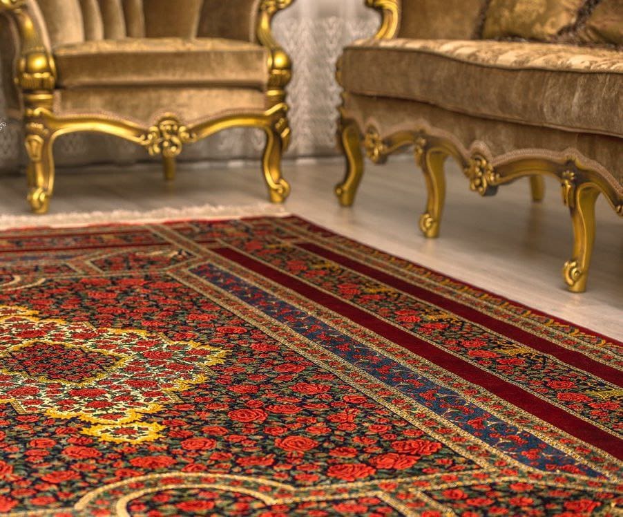 Rahmani Rose Ghom Qom Seidenteppich 67 Pertnerschaft in Europa mit Rahmani Rose Carpet – Der moderne Klassiker der Qom Seidenteppiche