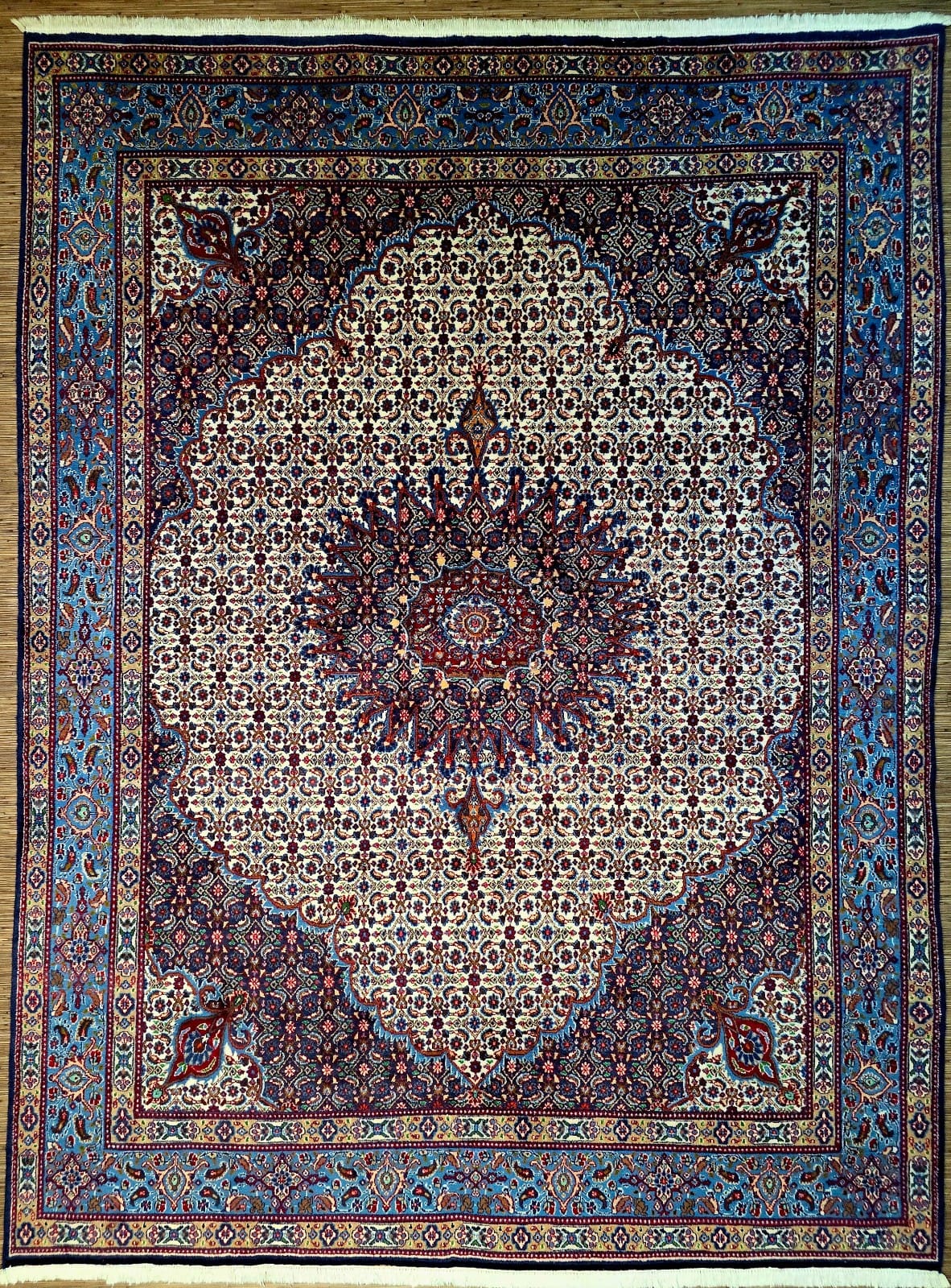Persischer Moud 351 x 260 cm Schurwolle handgeknüpft hochwertig