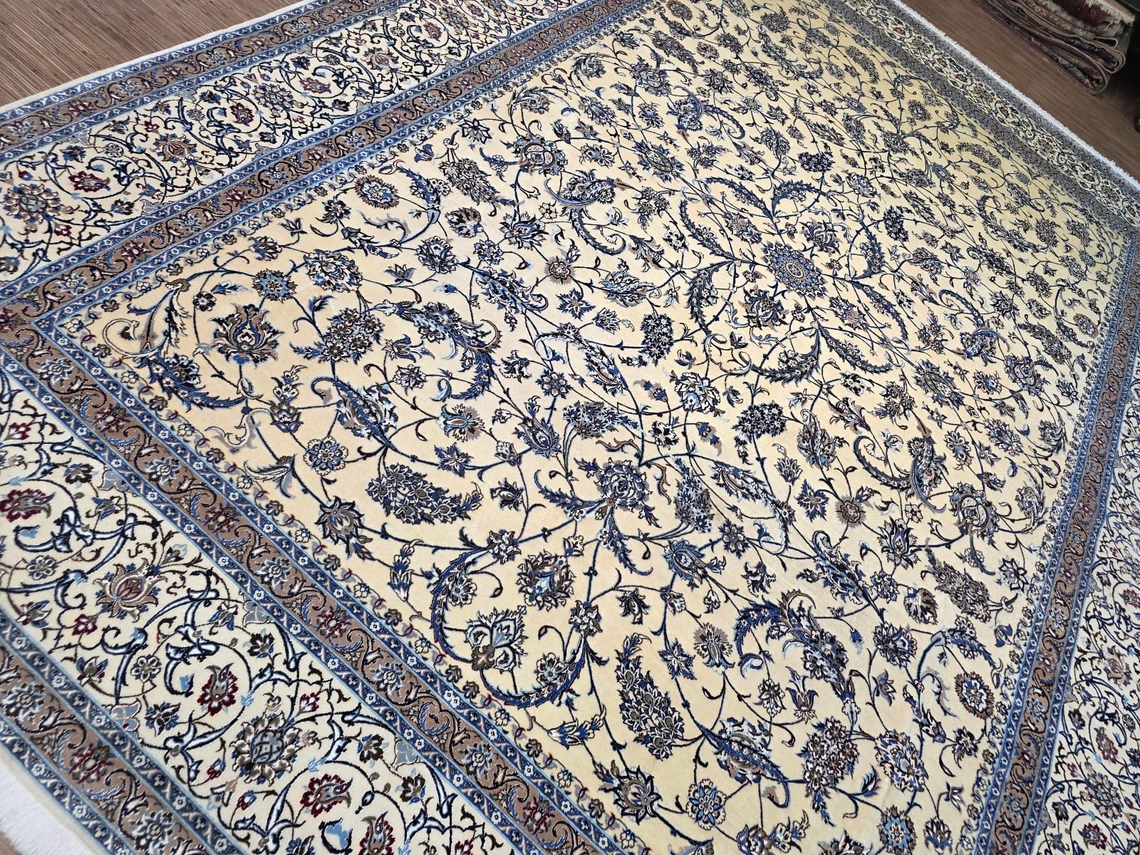 (Verkauft) Persischer Nain 423 x 310 cm 6La 800000/Qm Korkwolle handgeknüpft hochwertig